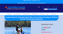 Desktop Screenshot of hydrobikes.ca