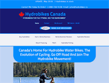 Tablet Screenshot of hydrobikes.ca